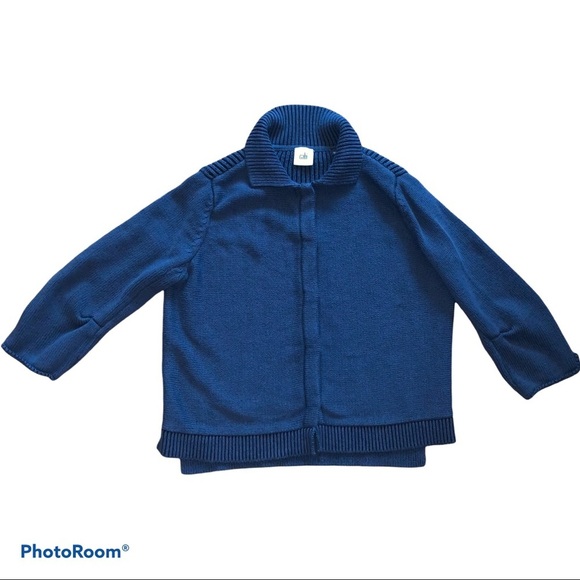 CAbi Navy Pursuit Snap Front Cardigan Sweater size Medium - Picture 2 of 8